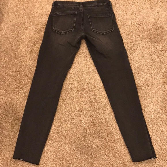 Blank NYC Skinny Grey Raw Hem Jeans - Picture 6 of 6